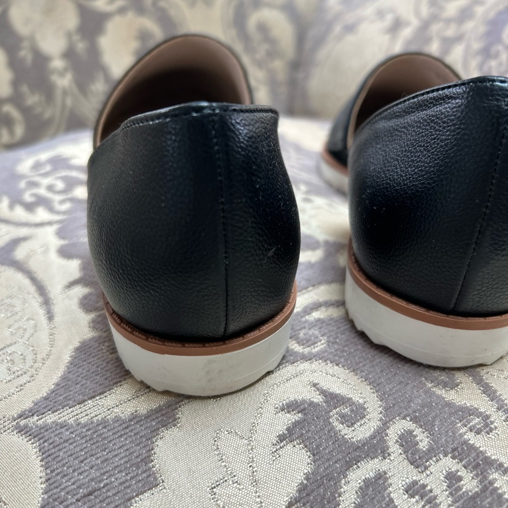 Adrienne Vittadini Black Leather Flats shoes Brand New 8.5 sz for all occasions - Picture 9 of 11